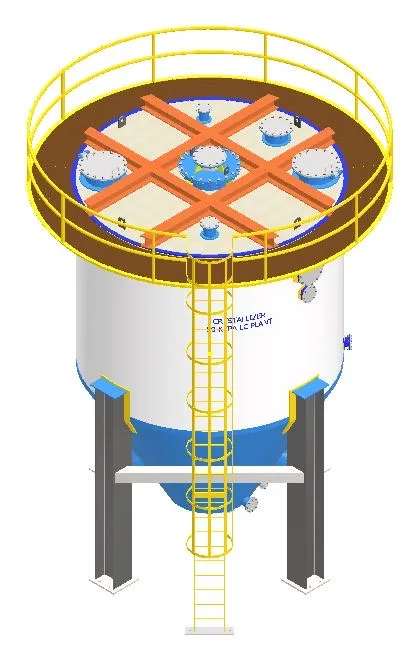 Area 160 crystallizer design and fabrication