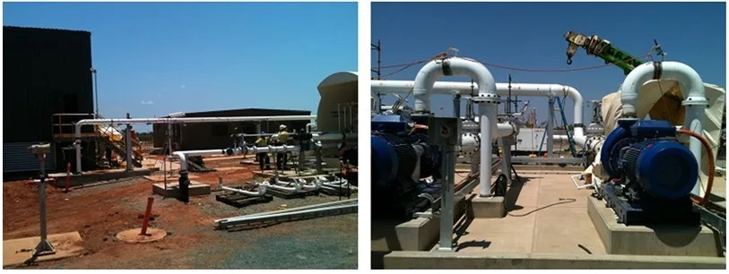 Site installation of process piping pipe spools at a fuel terminal by HWM Engineering